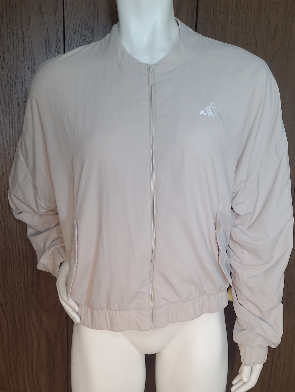 adidas Women's Beige Bomber Jacket